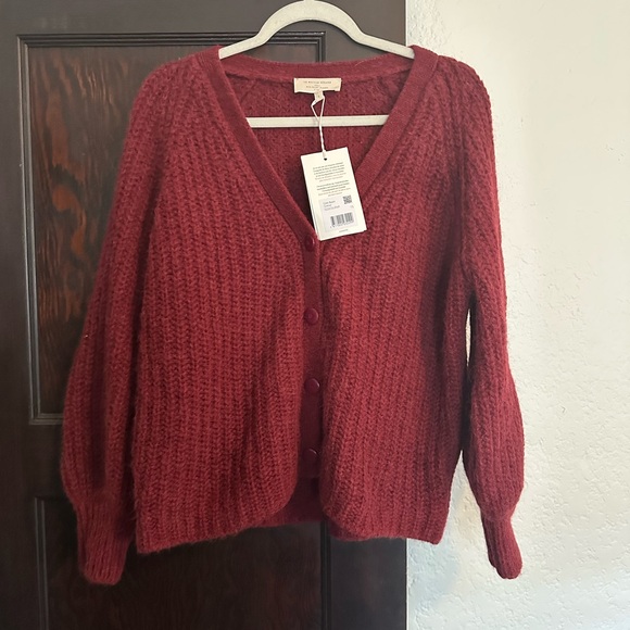 Sezane Gilet Basile Cardigan - Grenat - Picture 5 of 12